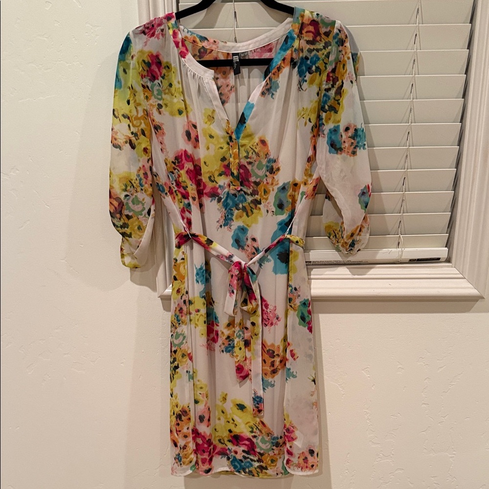 Kut from the Kloth Multicolor Floral Mini Dress
